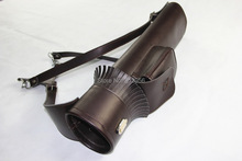 Longbowmaker Wonderful Handmade Black Cow Leather Arrows Back Quiver CQ14
