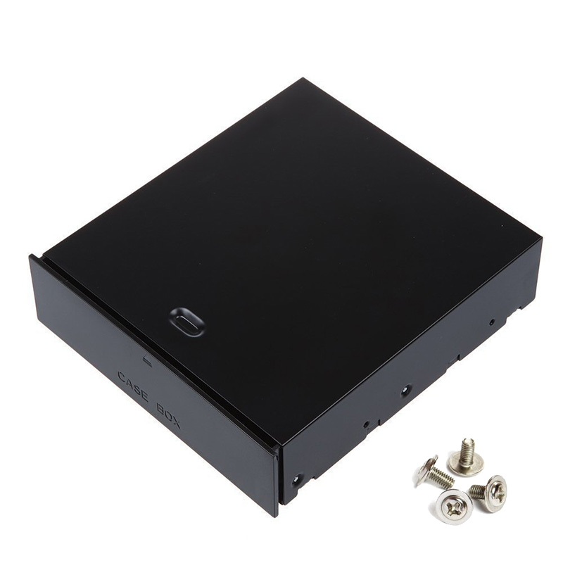 Desktop Computer 5 25 Bay Case Box Rack Blank Organizer Drawer for Storage Devices Memory Cards
