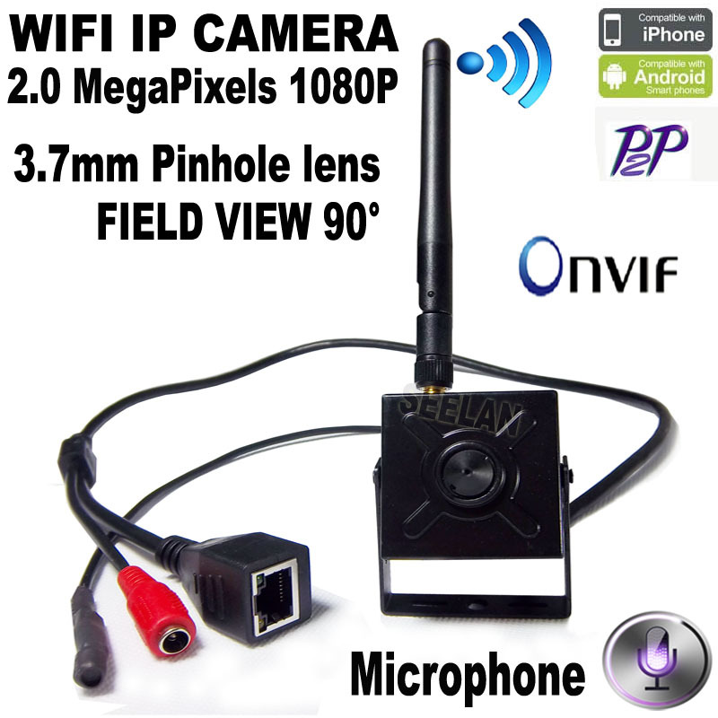 Фотография Wireless camera wifi ip 1080P mini wifi IP camera 2.0MegaPixels 3.7mm Pinhole Lens H.264 Onvif security wifi camera CCTV CAMERA