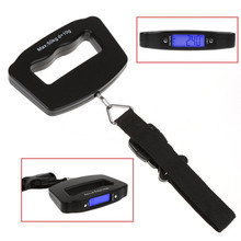 Durable Pocket Portable 50kg/10g LCD Digital Electronic Hand Held Hook Belt Luggage Hanging Scale Backlight Balance Weighing