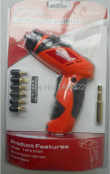 6V electric screwdriver small Drill Driver sleeve Power Tools cordless drill with LED