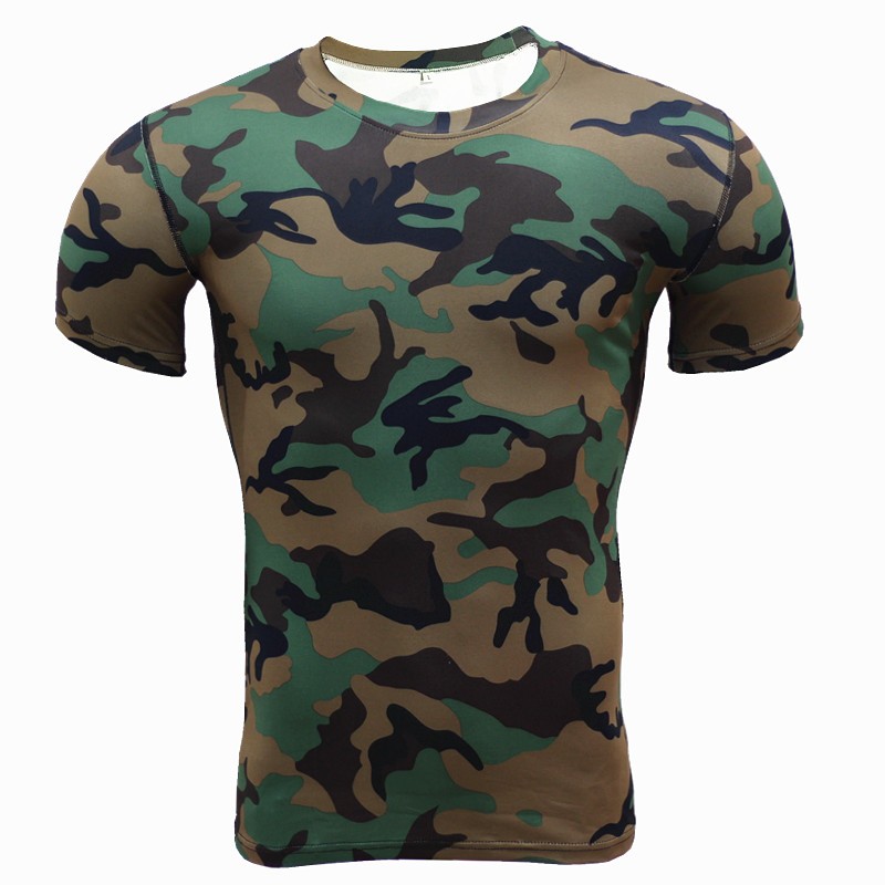 Wholesale Camouflage Mens T Shirt 2017 Summer New Fashion Casual Short