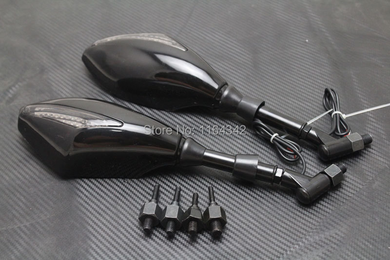 LED Turn lights Side Mirrors For Yamaha fz1 fz6 xj6 ybr Suzuki bandit 650 600 1200