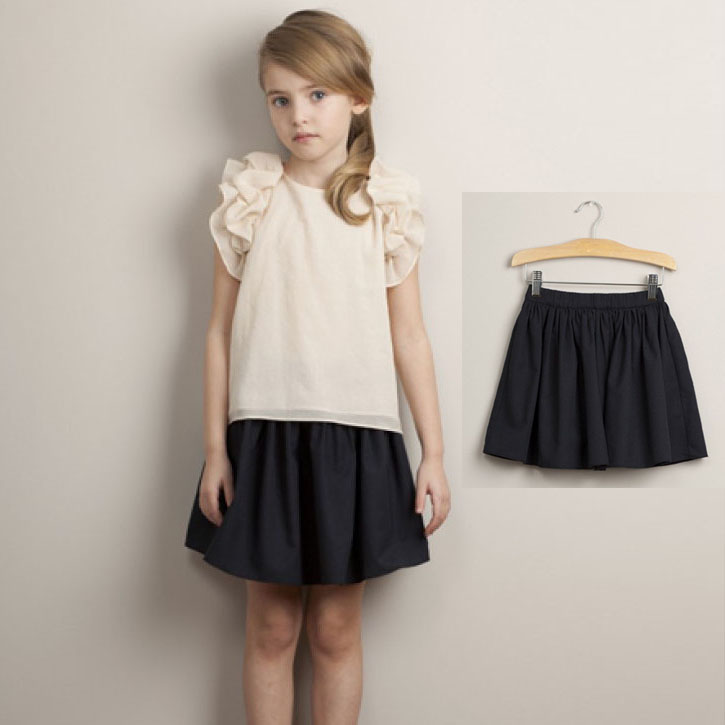 kids skirt blouse