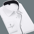 High Quality Camisa Masculina Fashion Men Shirt Long Sleeve Social Shirt Men Slim Fit Brand Clothing