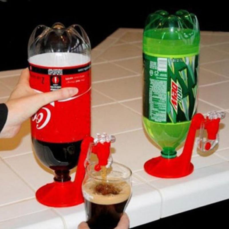 Coke inverted drinking Creative Home Bar Coke Fizzy Soda Soft Drinking Saver Dispense Dispenser Faucet Red