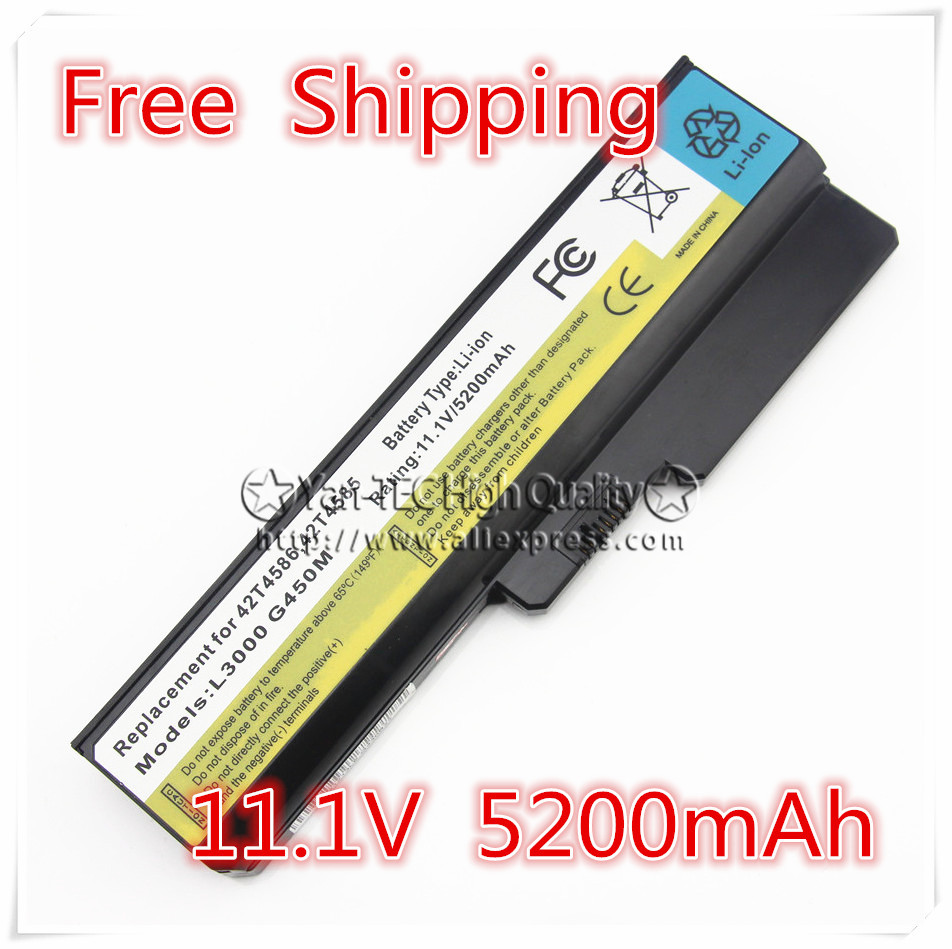 Laptop Battery for  lenovo G530 G430 G450 N500 G550 B460 V460 Z360 G430a G430m  G450m G530a G530m G430 4152  Free shipping 6CELL