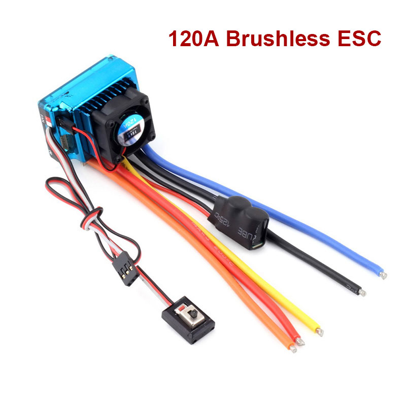 1pc Brand New 120A ESC Sensored Brushless Electronic Speed Controller For RC 1/8 1/10 Car/Truck Crawler