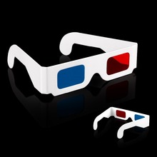 Paper 3D Glasses 3d virtual video View Anaglyph Red Cyan Red/Blue 3d Glass Free shipping 2015 Hot Items!