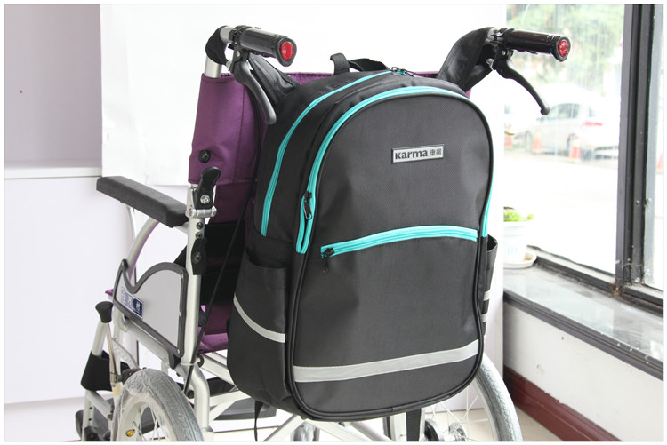 1x Large Storage Luxury Wheelchair Bag Mesh Side Pocket Power Electric