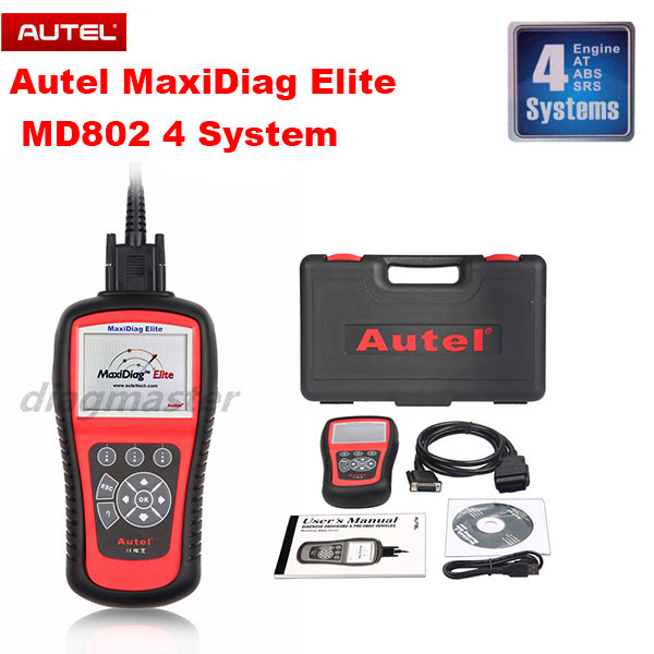  2016    Autel Maxidiag  MD802 MD 802   4  ( MD701 + MD702 + MD703 + MD704 )  