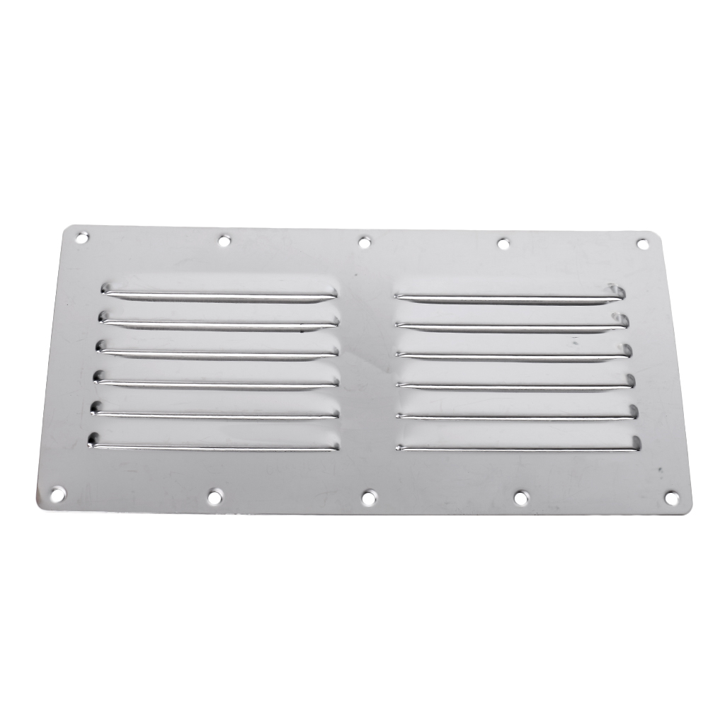 Stainless Steel Boat Louvered Vent Grill Cover Louver Ventilator