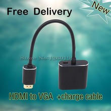 New hdmi switch vga with supply hdmi to vga 1080P HD Video Converter