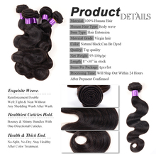 King Brazilian Virgin Hair Body Wave 4 Bundles 7A Human Hair Bundles Weave Cheap 100 Unprocessed