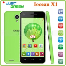 4.5 inch Iocean X1 Android Cell Phone MTK6582 Quad Core 1.3GHz 1GB RAM 8GB ROM Dual Camera Dual SIM GPS 3G WCDMA Android 4.4