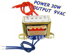 30W EI Ferrite Core Input 220V 50Hz Output 9VAC Vertical Mount Electric Power Transformer
