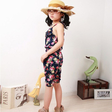 Toddler Girls Kids Jumpsuit Short Summer Playsuit Soft Clothing set One piece 2 8 Y