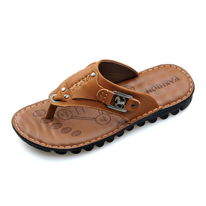 CO men's summer leather shoes sandals men flip flops men 2015 men's ...