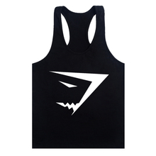Arrival Gym Shark Stringer t shirt Top Men Gym Shark Bodybuilding and Fitness Men’s Singlets GYM Tank Shirts Sports Clothes