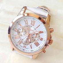 Newly Design Women’s Watches Roman Numerals Faux Leather Analog Dress Wrist Watches Hot Selling 160108