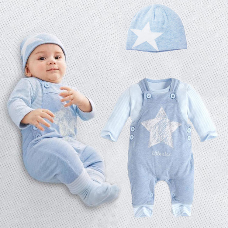Baby rompers long sleeve cotton romper baby infant cartoon Animal newborn baby clothes romper+pants 2pcs clothing setAHY032