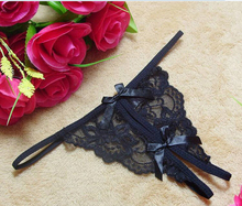 1pc lot 2014 Ladies Lace Sexy Open Crotch Thongs G string V string T Back Panties