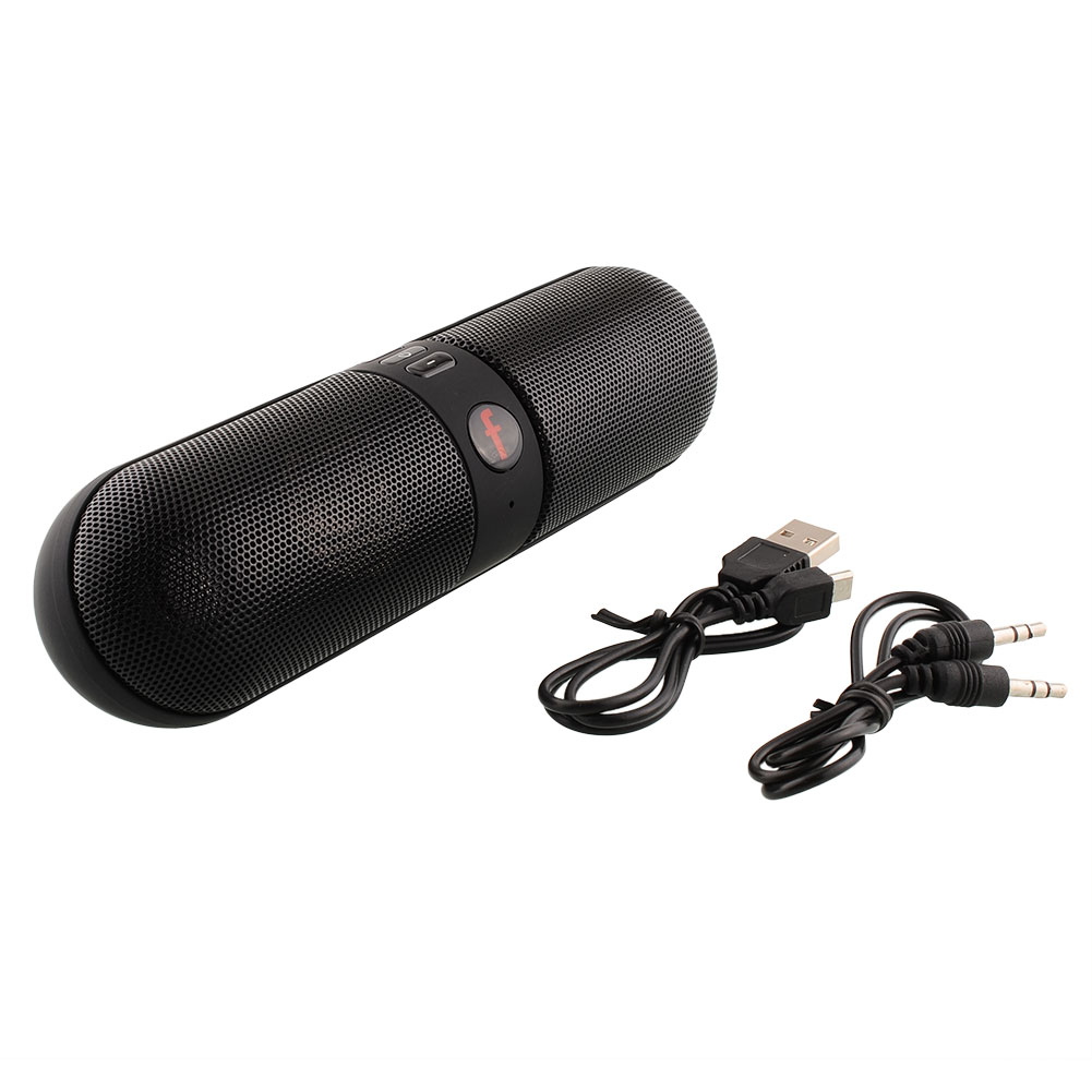 Portable Shockproof Bluetooth For Computer MP3 MP4 Capsule Shape HOT Wireless FM Stereo USB For Smart Phone Speaker