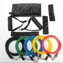 11pcs In A Set Latex Resistance Bands Fitness Exercise Elastic Exercise Bands For Yoga Pilates Workout — SPC001 PR20