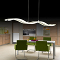 Creative modern wave LED pendant lamp S 38W adjustable hanging lamp dining room restaurant living room