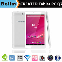 Large In Stock Original CREATED Q7 7 inch Android 4.2 Quad Core MTK8382 8GB Tablet pc Dual Cameras/GPS/Bluetooth/WIFI/FM