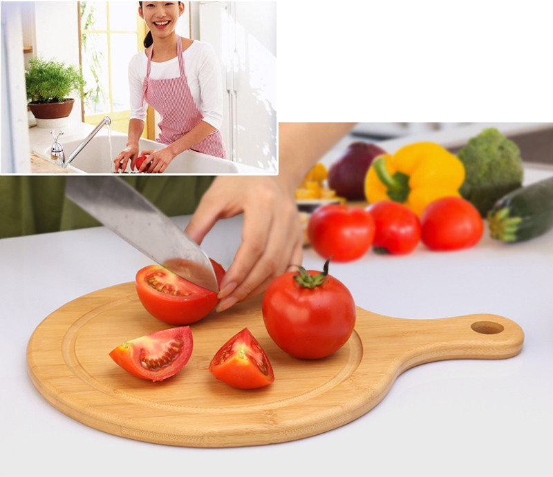 Creative Round Food Chopping Blocks Natural Wooden Cutting Board Anti-bacteria Chopping Board Kitchen Tools High Quality8