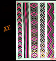 Gold jewelry design simple stickers tattoo flash metal color stripe tattoo large temporary tattoo sticker price