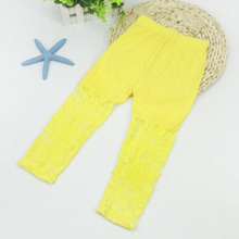 Children Girls Capris Ballet Dance Lace Modal Cropped Capris Pants 2 7Y