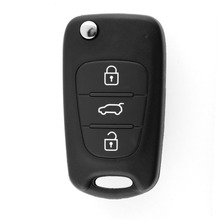 New Flip Remote Keyless Entry Key CASE Shell Blade 3 BUTTONS For KIA SORENTO SPORTAGE CERATO RIO Black