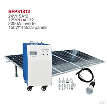 New 2000W Off Grid Solar Power System For Home 4*150 W Solar Panel For Lighting Refrigator Computer Computer SFPS1312