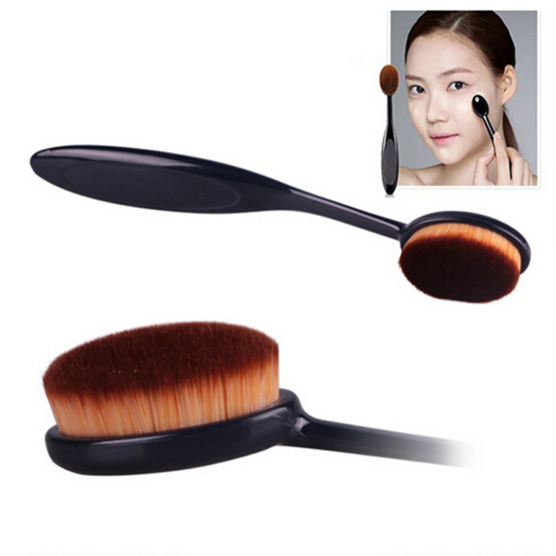 Hot Oval Makeup Perfect Face Brush Powder Blush Foundation Cosmetic Brushes