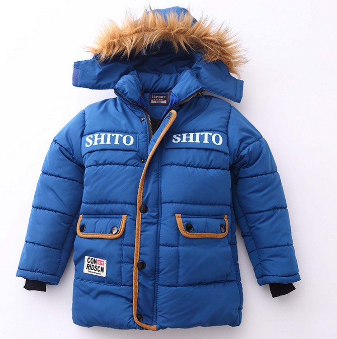 7-15Y new 2015 winter boys winter thicken warm fleece coat 1pc 130-160cm boys winter warm sweater kids winter jacket boys coat