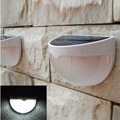 Professional 6 LED Garden Light Solar led Panel Lamp Sensor Waterproof Mounted Outdoor Fence Wall Lamp