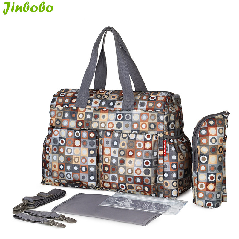 5 PCS SET 2016 Baby Nappy Bags Diaper Bag Mother Shoulder Bag Fashion Maternity Mummy Handbag