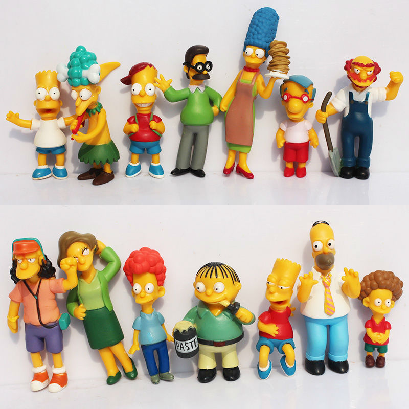The Simpsons Figure Toy Simpsons Collection Figures Simpsons Family Toys Children Gifts ( 14pcs/set) Retail Free shipping
