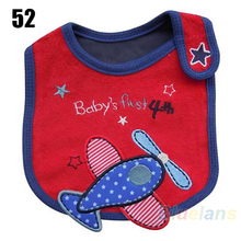 Wholesale Baby Girl Boy Towel Saliva Waterproof New Kids Cartoon Pattern 3 Layer Toddler Lunch Bibs
