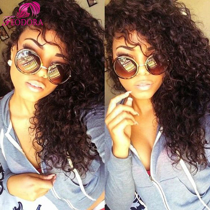 2015 New !Brazilian kinky curly wig glueless virgin human hair full lace wig afro kinky curly wig for black women bleached knots