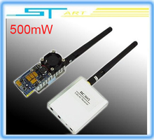2014 low shipping FPV 5.8G 500mW AV A/V Transmitting/ 8 Channels receiver radio System TS352+RC305 TX&RX