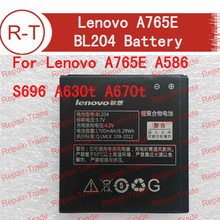 Lenovo A765E battery Original 1700mAh Battery BL204 Mobile Phone Battery for Lenovo A765E A586 S696 A630t A670t free shipping