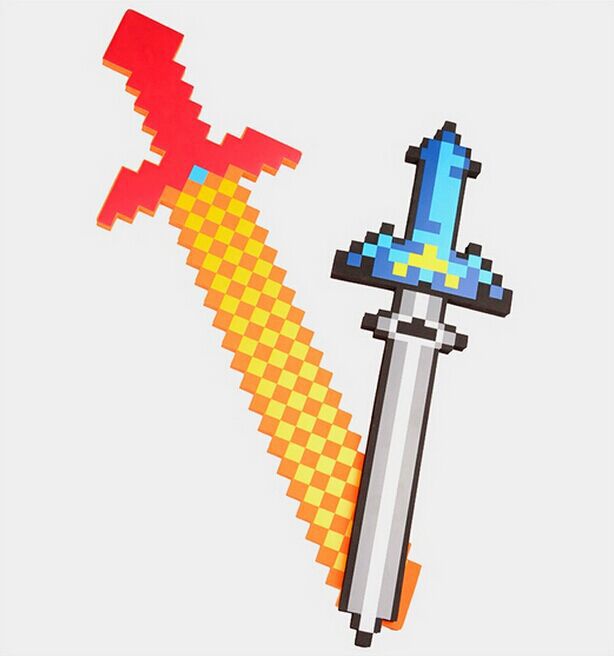 Minecraft Toys Minecraft Diamond Sword Pickax Axe Shovel Gun Shield