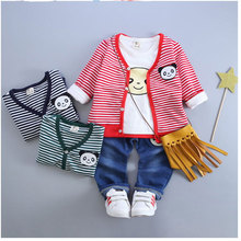 New Autumn Casual Suit For Baby Boys Cartoon 3 Piece Child Garment Boys Formal Clothing Toddler Outfits Stylish Boys Clothes