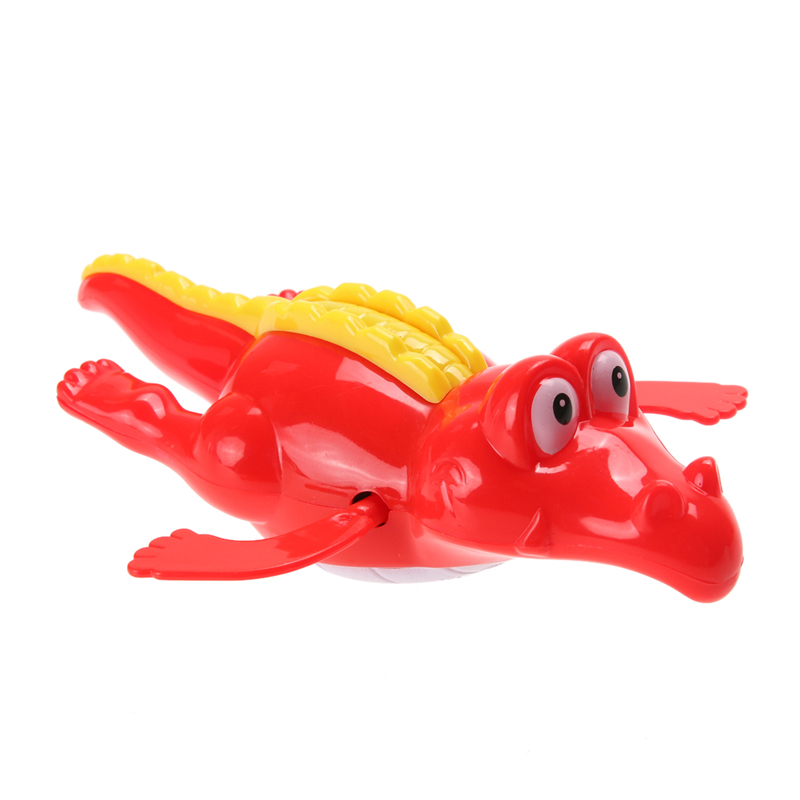 1pc Baby Swim Toy Crocodile Baby Bath Swimming Toy Crocodile Wind Up