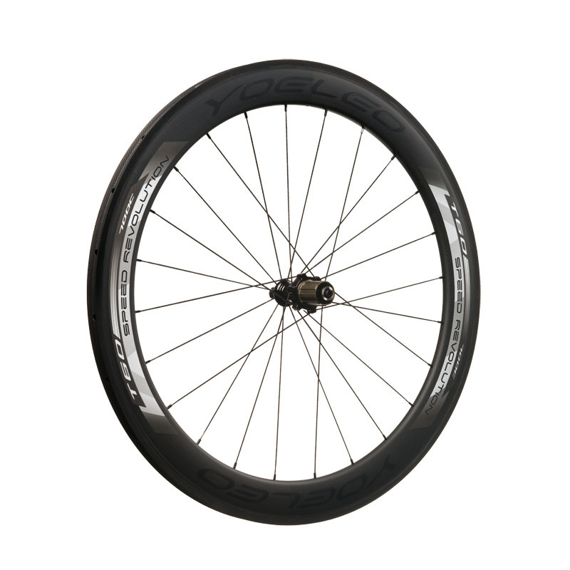 Carbon Bicycle Wheel YOELEO C60 23 Bike Wheels,U Shape 60mm Carbon