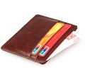 100 Genuine Cow Leather Mens Card Case Slim Wallets Men Super Thin Front Pocket Purses ID