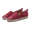 2017 Women s Espadrilles Flats Shoes Cow Suede Leather Boat Shoes For Women Light Breathable Fashion